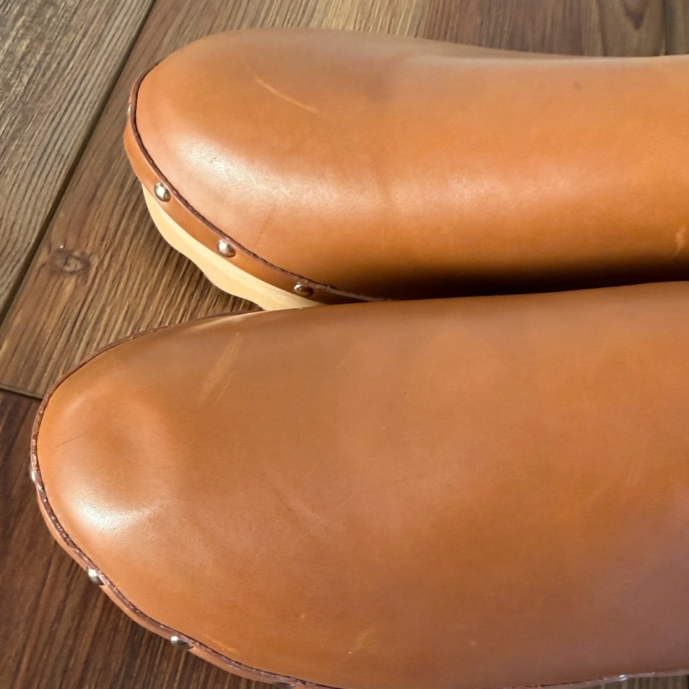 NEW Aerosoles Pedro Clog, wooden studded and fur‎ lined Women’s Size 9 - Picture 3 of 8